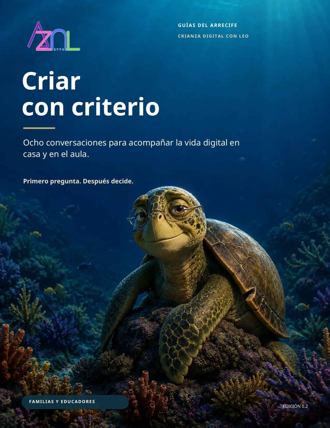 Portada de la guía Criar con criterio, de Leo